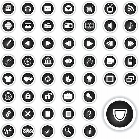 simsearch:400-04649079,k - Illustration of variety buttons in high resolution for web sites, promotions, portfolio etc. Stockbilder - Microstock & Abonnement, Bildnummer: 400-04620239