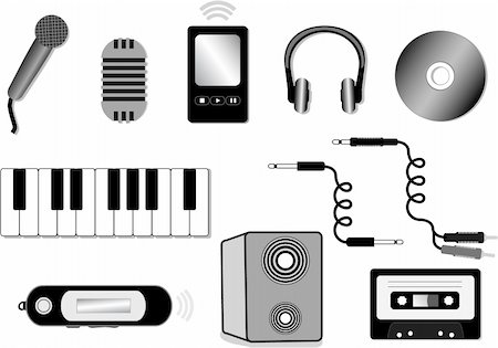simsearch:400-04838289,k - audio equipment illustration Stock Photo - Budget Royalty-Free & Subscription, Code: 400-04620629