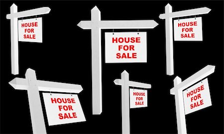 eviction - arrow for sale houses Stock Photo - Budget Royalty-Free & Subscription, Code: 400-04620775