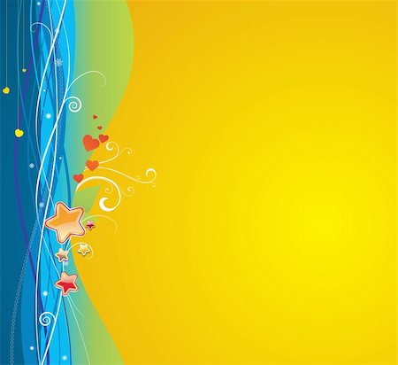 simsearch:400-05173615,k - Vector illustration of funky abstract background.  Great for greeting cards Fotografie stock - Microstock e Abbonamento, Codice: 400-04622392