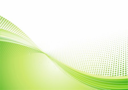Vector Illustration of green abstract techno background made of dots and curved lines. Great for backgrounds or layering over other images Stock Photo - Budget Royalty-Free & Subscription, Code: 400-04622400