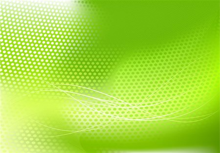 simsearch:400-04182065,k - Vector illustration of green abstract techno background made of dots and curved lines. Great for backgrounds or layering over other images Stock Photo - Budget Royalty-Free & Subscription, Code: 400-04622586