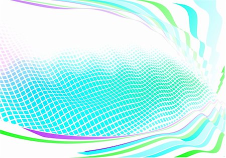 simsearch:400-04182065,k - Vector illustration of funky abstract background made of geometric squares and curved lines. Great for backgrounds or layering over other images Stock Photo - Budget Royalty-Free & Subscription, Code: 400-04622588