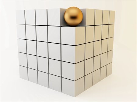 simsearch:400-05146077,k - 3d render of group of cubes. Teamwork concept. Photographie de stock - Aubaine LD & Abonnement, Code: 400-04622732