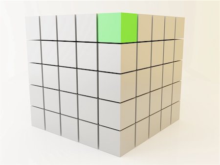 simsearch:400-05146077,k - 3d render of group of cubes. Teamwork concept. Photographie de stock - Aubaine LD & Abonnement, Code: 400-04622733