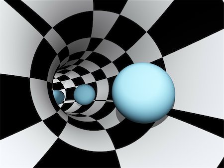 simsearch:400-07661625,k - A black and white checkerd grid vortex tunnel background abstract to depth motion to communications. Stock Photo - Budget Royalty-Free & Subscription, Code: 400-04623052
