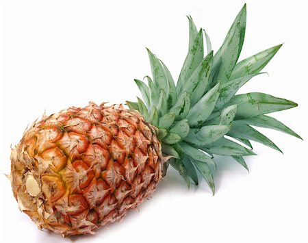 simsearch:400-04650758,k - Pineapple; objects on white background Stock Photo - Budget Royalty-Free & Subscription, Code: 400-04634354