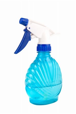 simsearch:400-04303572,k - Blue Spray bottle isolated on a white background Fotografie stock - Microstock e Abbonamento, Codice: 400-04634775