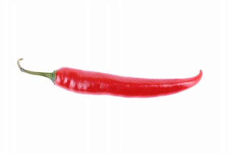 simsearch:400-05732421,k - red hot chili pepper isolated on white Photographie de stock - Aubaine LD & Abonnement, Code: 400-04634780