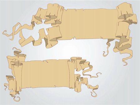 paper torn curl - The vector bound and confused ribbons of sand colour Stock Photo - Budget Royalty-Free & Subscription, Code: 400-04635078