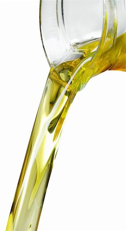 stream of olive oil on a white background Foto de stock - Royalty-Free Super Valor e Assinatura, Número: 400-04635134