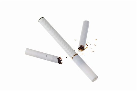 simsearch:400-05295605,k - Electronic cigarette over white background Stock Photo - Budget Royalty-Free & Subscription, Code: 400-04635764