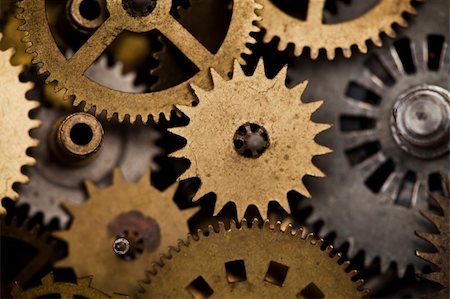 Macro detail of old gears Stock Photo - Budget Royalty-Free & Subscription, Code: 400-04636288