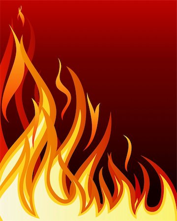 simsearch:400-04159156,k - Inferno fire vector background for design use Stock Photo - Budget Royalty-Free & Subscription, Code: 400-04636315