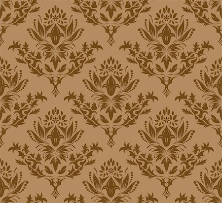 simsearch:400-04128525,k - Damask seamless vector background.  For easy making seamless pattern just drag all group into swatches bar, and use it for filling any contours. Stockbilder - Microstock & Abonnement, Bildnummer: 400-04636312