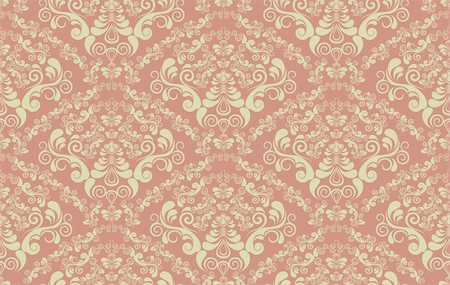 simsearch:400-04836742,k - Vector decorative royal seamless floral ornament Foto de stock - Super Valor sin royalties y Suscripción, Código: 400-04636442