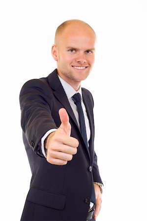 simsearch:400-04129711,k - young business man going thumb up, isolated on white Stock Photo - Budget Royalty-Free & Subscription, Code: 400-04636882