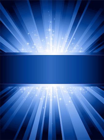 simsearch:400-04698008,k - Blue light burst with sparkling stars and space for your message. 1 linear gradient, 7 global colors for easy change of color scheme. Artwork grouped and layered. Stock Photo - Budget Royalty-Free & Subscription, Code: 400-04637326