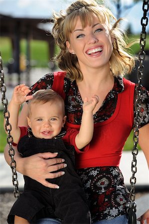 simsearch:400-04535025,k - Mother and child having fun in a park Stock Photo - Budget Royalty-Free & Subscription, Code: 400-04637748