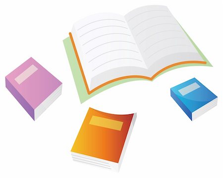 simsearch:400-04623628,k - a pile of  books  in a white background Stock Photo - Budget Royalty-Free & Subscription, Code: 400-04637880