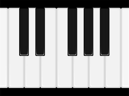 simsearch:400-08163199,k - Illustration of piano keys. Available in jpeg and eps8 formats. Stock Photo - Budget Royalty-Free & Subscription, Code: 400-04638008