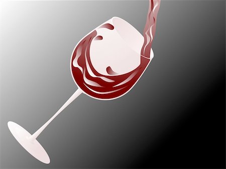 simsearch:400-04935153,k - Illustration of red wine. Available in both jpeg and eps8 formats. Photographie de stock - Aubaine LD & Abonnement, Code: 400-04638013