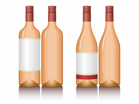 simsearch:400-08791429,k - Illustration of wine bottles. Available in jpeg and eps8 formats. Stockbilder - Microstock & Abonnement, Bildnummer: 400-04638034