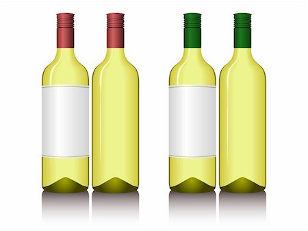 simsearch:400-08791429,k - Illustration of wine bottles. Available in jpeg and eps8 formats. Stockbilder - Microstock & Abonnement, Bildnummer: 400-04638033