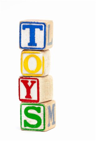 simsearch:400-07099266,k - Wooden toy block stacked up to spell the word 'Toys' Fotografie stock - Microstock e Abbonamento, Codice: 400-04638272