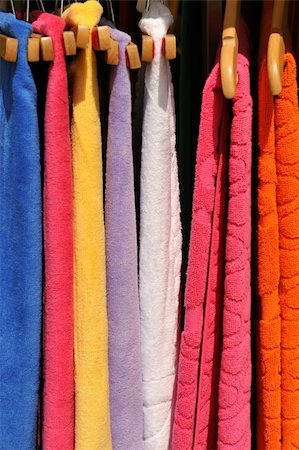 simsearch:400-05267365,k - Frame filling capture of colorful towels on sale Stock Photo - Budget Royalty-Free & Subscription, Code: 400-04638663