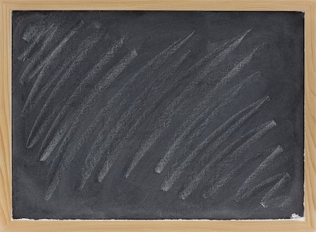 dirty blackboard - small blank blackboard with with white chalk dust and smudges Stock Photo - Budget Royalty-Free & Subscription, Code: 400-04639406