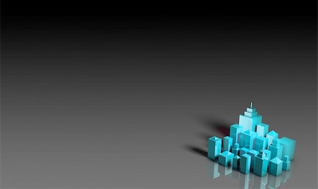 Abstract Cityscape Presentation Background in 3d Stock Photo - Budget Royalty-Free & Subscription, Code: 400-04630285