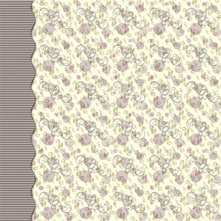 Purple and gray retro dot and swirl background with curved border Stockbilder - Microstock & Abonnement, Bildnummer: 400-04631259