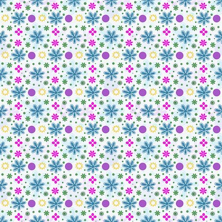 Retro multi color floral background Stockbilder - Microstock & Abonnement, Bildnummer: 400-04631260