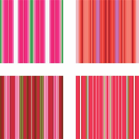 simsearch:400-05705942,k - Four retro (seamless) vector stripe patterns in bright colors Stock Photo - Budget Royalty-Free & Subscription, Code: 400-04631436