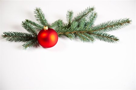 round ornament hanging of a tree - Photography of baubles connected with Christmas time and Christmas tree. Stock Photo - Budget Royalty-Free & Subscription, Code: 400-04632124
