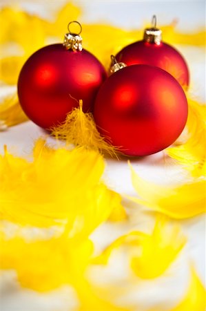 round ornament hanging of a tree - Photography of baubles connected with Christmas time and Christmas tree. Stock Photo - Budget Royalty-Free & Subscription, Code: 400-04632165