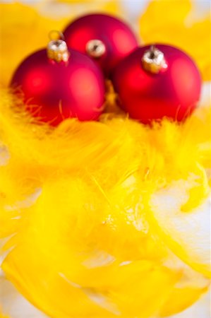 round ornament hanging of a tree - Photography of baubles connected with Christmas time and Christmas tree. Stock Photo - Budget Royalty-Free & Subscription, Code: 400-04632172