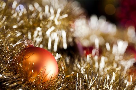 simsearch:632-06354036,k - Photography of baubles connected with Christmas time and Christmas tree. Photographie de stock - Aubaine LD & Abonnement, Code: 400-04632173
