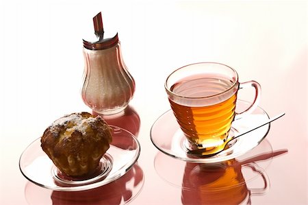 sugar basin - drink series: cup of hot tea and cake Stock Photo - Budget Royalty-Free & Subscription, Code: 400-04632662