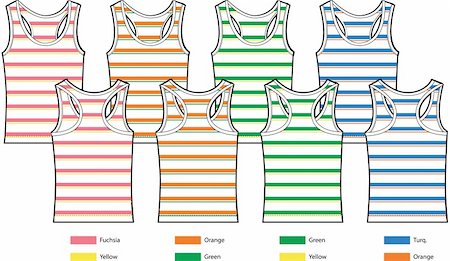 stripe pattern tank top vest Stock Photo - Budget Royalty-Free & Subscription, Code: 400-04633476