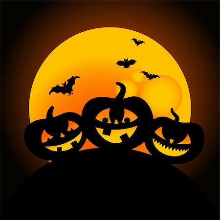simsearch:400-04647487,k - illustration of happy halloween pumpkin design Fotografie stock - Microstock e Abbonamento, Codice: 400-04633495