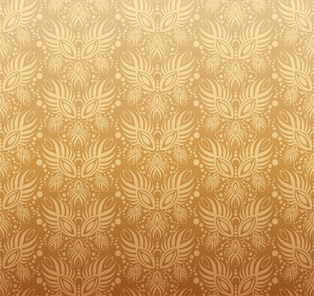 simsearch:400-04280922,k - Vector decorative royal seamless floral ornament Foto de stock - Super Valor sin royalties y Suscripción, Código: 400-04633697