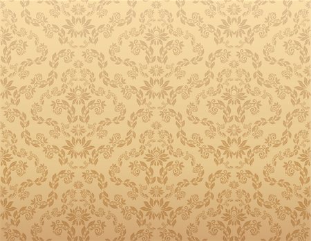 simsearch:400-04836742,k - Vector decorative royal seamless floral ornament Foto de stock - Super Valor sin royalties y Suscripción, Código: 400-04633707