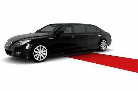 A black limousine with a red carpet Stock Photo - Budget Royalty-Free & Subscription, Code: 400-04633814