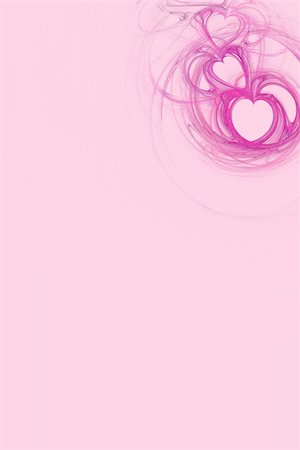 simsearch:400-04857757,k - Hot pink heart design on a pastel pink background with copy space for powerpoint, stationary, etc. Foto de stock - Super Valor sin royalties y Suscripción, Código: 400-04633927