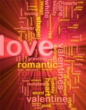 simsearch:400-04863043,k - Word cloud concept illustration of love romance glowing light effect Stock Photo - Budget Royalty-Free & Subscription, Code: 400-04644186