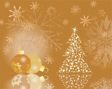 simsearch:400-04460641,k - Beautiful vector Christmas (New Year) background for design use Foto de stock - Super Valor sin royalties y Suscripción, Código: 400-04644787
