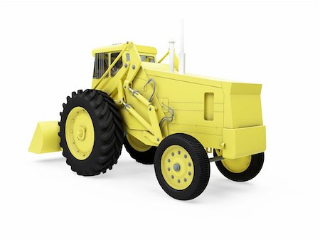 simsearch:400-04490908,k - Isolated construction truck over white background Stockbilder - Microstock & Abonnement, Bildnummer: 400-04644979