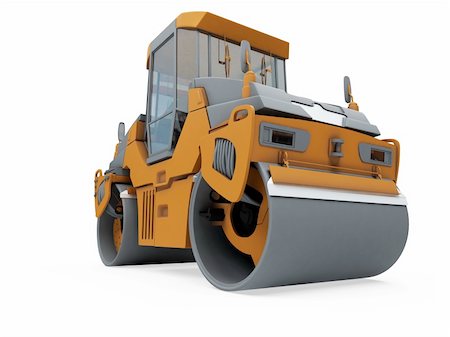 Isolated construction truck over white background Stock Photo - Budget Royalty-Free & Subscription, Code: 400-04644981